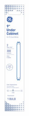 Fluorescent Light Bulbs, Cool White, 6 Watt, 9 In. (10 pieces)
