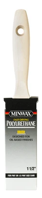 Polyurethane Stain Brush, White China Bristle, 1-1/2 in