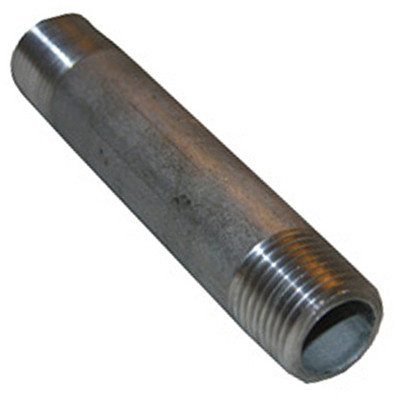 Stainless Steel Pipe Nipple, 1/2 x 4 In.