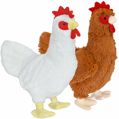 Plush Chicken Squeaky Dog Toy, 20 In.