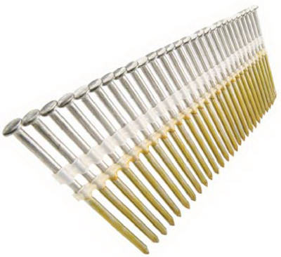 Collated Framing Nails, Bright, .131 x 3-1/4 In., 4,000-Ct.