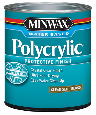 Polycrylic Semi-Gloss Clear Acrylic/Urethane Blend Topcoat, Qt.