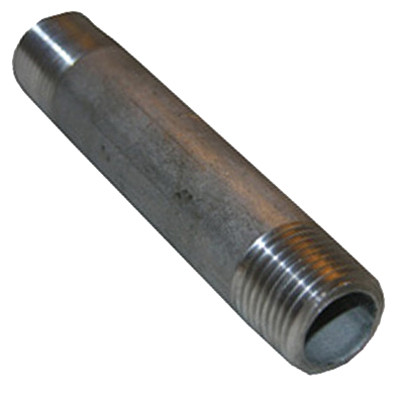 Stainless Steel Pipe Nipple, 1/2 x 5 In.