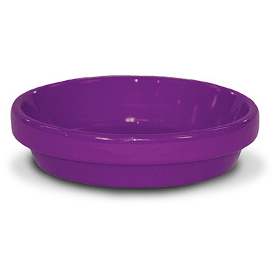 Saucer, Violet Ceramic, 7.75 x 1.75 In. (10 pieces)