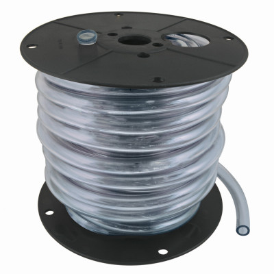 Clear Vinyl Tubing, Flexible, 1/2-In. x 75-Ft. Reel