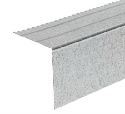 Drip Edge, Mill Finish Galvanized, E4, 2 x 2 In. x 10 Ft.