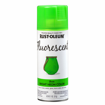 Specialty Spray Paint, Fluorescent Green, 11-oz.