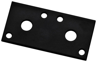 Mending Brace, Black Steel, 3 In.