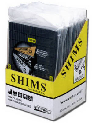 Heavy-Duty Plastic Shim, Blackm 20-Pk. (18 pieces)