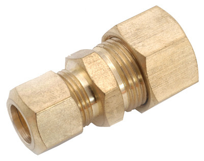 Brass Compression Reducing Union, Lead Free, 1/2 x 3/8 In.