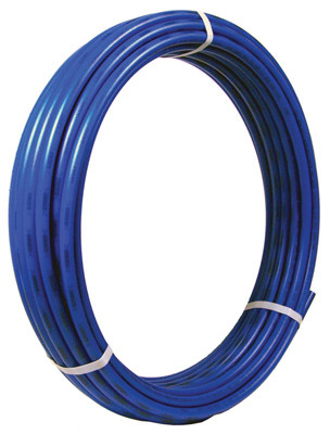 PEX Coil Pipe, Blue, 1/2 In. Copper Tube Size x 300 Ft.