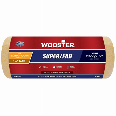 Super/Fab Paint Roller Cover, 1-1/4-In. Nap, 9-In.