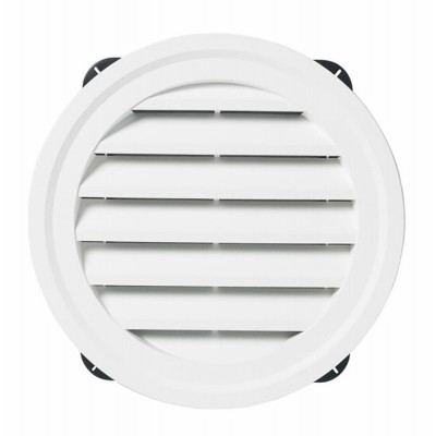 22" WHT RND Gable Vent