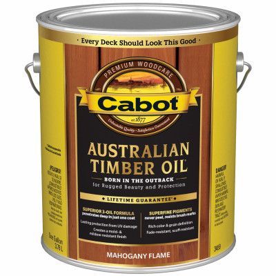 Australian Timber Oil Wood Finish, Mahogany, 1-Gallon (4 pieces)