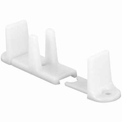 Nylon Bypass Sliding Door Guide, Adjustable, 1-1/4 In., 2-Pk.