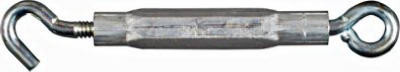 Turnbuckle, Hook & Eye, Stainless Steel, 3/16 x 5-1/2 In.