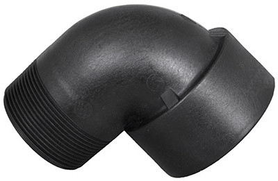 Schedule 80 90-Degree Street Elbow, Polypropylene, 2-In. M x F