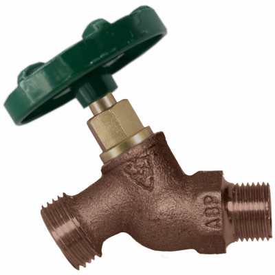 Hose Bibb, Quick Turn, Lead-Free, 1/2 x 3/4 In. Hose Thread