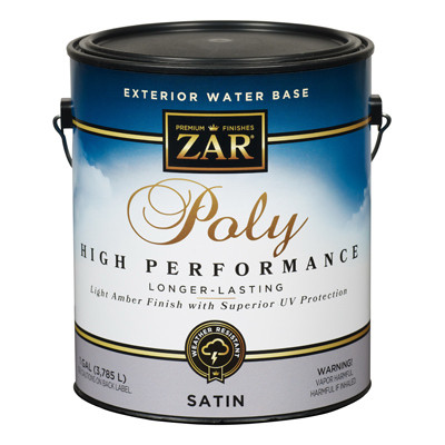 Polyurethane High Performance, Exterior,  Water-Base Satin, Gallon (2 pieces)