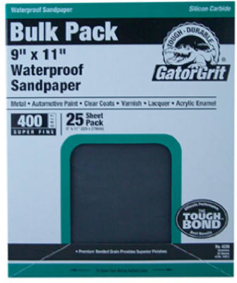Sandpaper, 180-Grit, 9 x 11 In., 25-Ct.