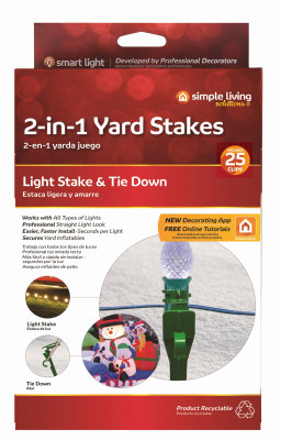 25 Ct. 2-in-1 Yard Stakes