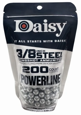 Powerline Slingshot Ammunition, Steel, 3/8 In., 200-Ct.