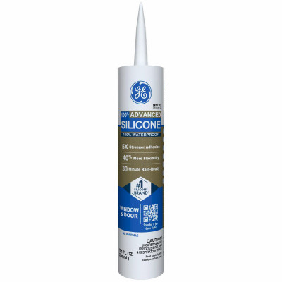 Advanced Silicone 2 Window & Door Sealant, White, 10.1 oz.