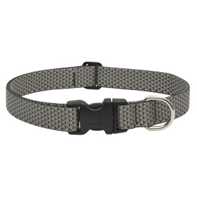 Eco Dog Collar, Adjustable, Granite, 1 x 12 to 20-In.