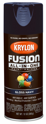 Fusion All-In-One Spray Paint + Primer, Gloss Navy, 12-oz. (6 pieces)