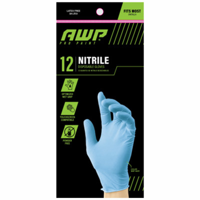 Pro Paint Disposable Nitrile Gloves, One Size, 12 Ct.