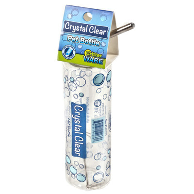 Crystal Clear Pet Bottle, Attaches to Cage, 8-oz.