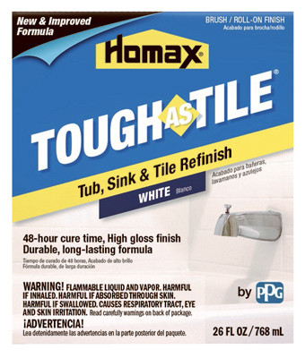 Tub & Tile Brush-On Epoxy Finish, White, 26-oz.