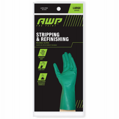Heavy Duty Nitrile Painting, Stripping Gloves, L