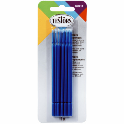 Craft & Hobby Micro Sponge Paint Applicator Kit, Blue, 10-Pk.