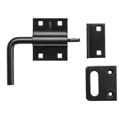 Slide Bolt Gate Latch, Left or Right Hand, Black