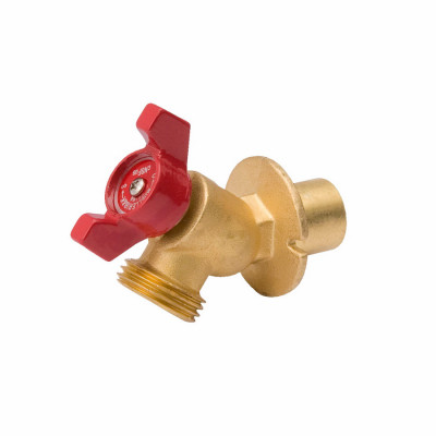ProLine Flanged Sillcock, Brass, Quarter Turn, 1/2 & 3/4 In.