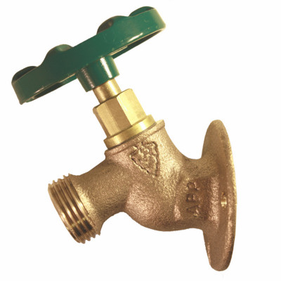 Solid Flange Sill Faucet, Lead-Free, 1/2 FIP x 3/4 In. Hose Thread