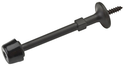 Door Stop, Rigid, Oil-Rubbed Bronze, 3 In.