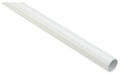 Steel Closet Rod, White, 6 Ft.