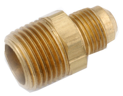 Pipe Fitting, Flare Connector, Lead Free Brass, 1/2 In. Flare x 1/2 In. MPT
