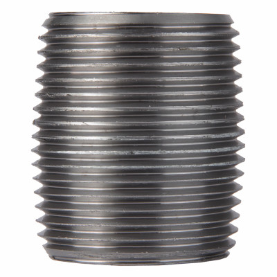 1 In. x Close Black Pipe Nipple
