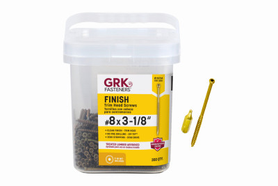 GRK Finish/Trim #8 x 3-1/8" Screws 300-Ct.