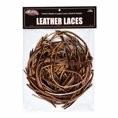 Leather Laces, Assorted Sizes, Colors, 1 Lb.
