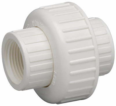 Schedule 40 PVC Threaded Union, 1-1/4 In. FPT