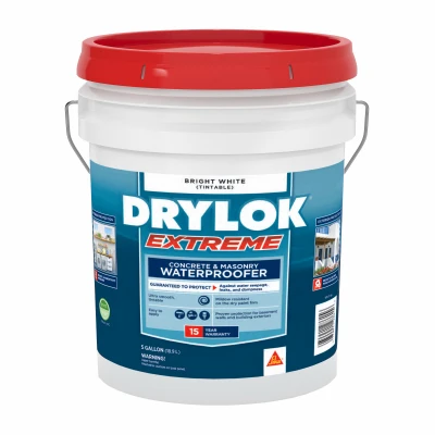 Extreme Latex Masonry Waterproofer, Interior & Exterior, White, 5 Gallons