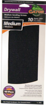 Sanding Screen, Medium, 4-1/4 x 11-1/4 In., 10-Pk.