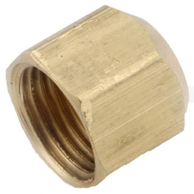 Brass Flare Cap, Lead Free, 3/8 In.