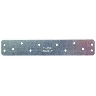 Heavy Duty Strap Connector, 12 Gauge Steel, 8 In.