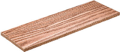Shelf, Simulated-Oak Melamine, 12 x 48-In. (5 pieces)
