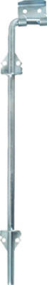 Zinc Adjustable Cane Gate Bolt, 1/2 x 18 In.